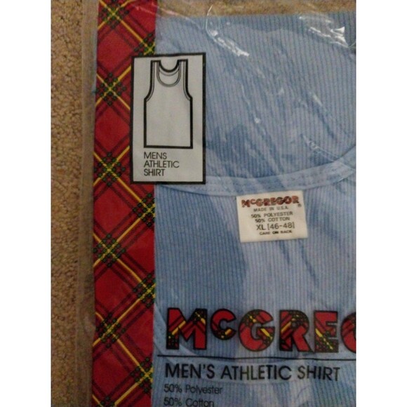 Vintage MacGregor Tank Top Men’s X-Large USA Light Blue - Picture 3 of 7